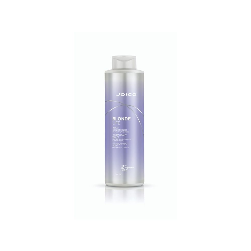 Joico : Revitalisant Violet Déjaunisseur pour Cheveux Blonds et Gris Blonde Life