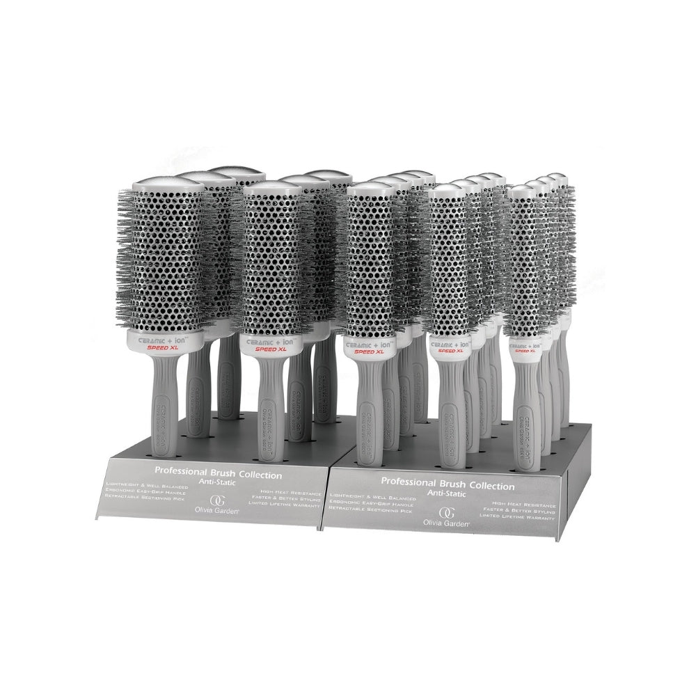 Olivia Garden : Brosse Thermale Ronde Ceramic + Ion Speed Xl