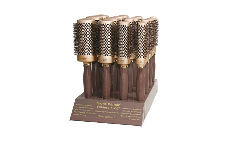 Olivia Garden : Brosse Carrée Nanothermic Ceramic + Ion