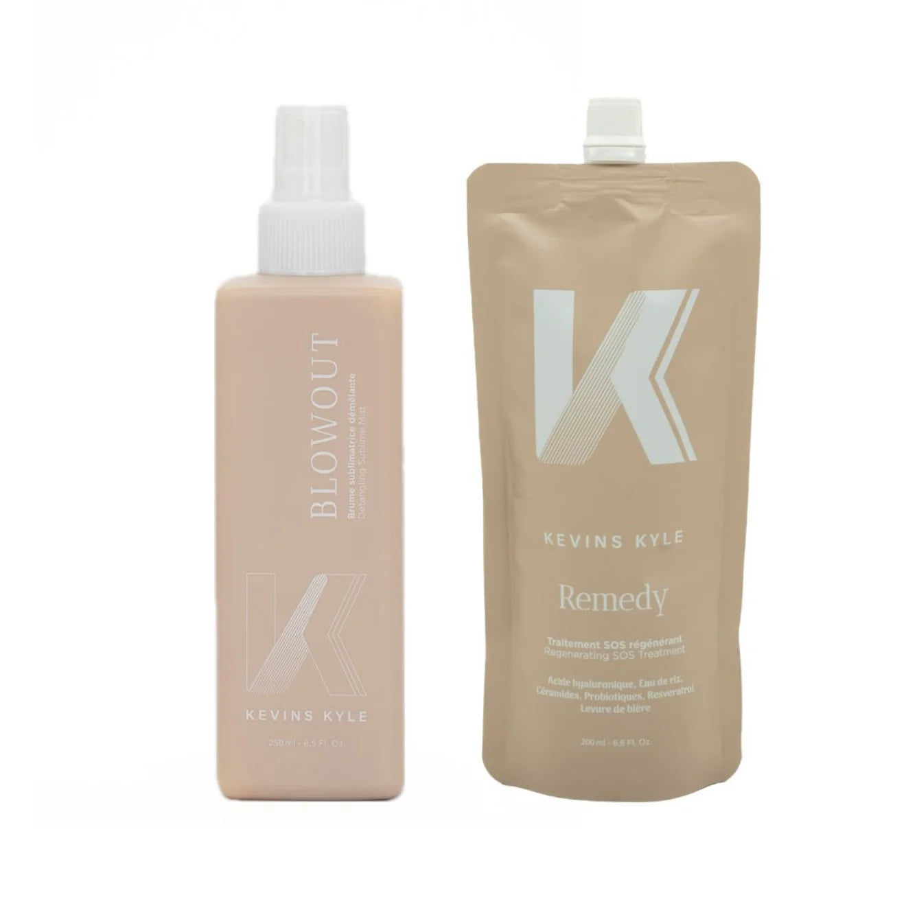 Kevins Kyle : Duo Blowout - Brume Démêlante & Remedy - Masque Régénérant