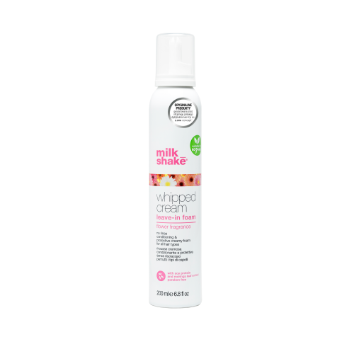 Milk_Shake : Mousse Sans Rinçage Flower Revitalisante Et Protectrice Pour Tout Type De Cheveux