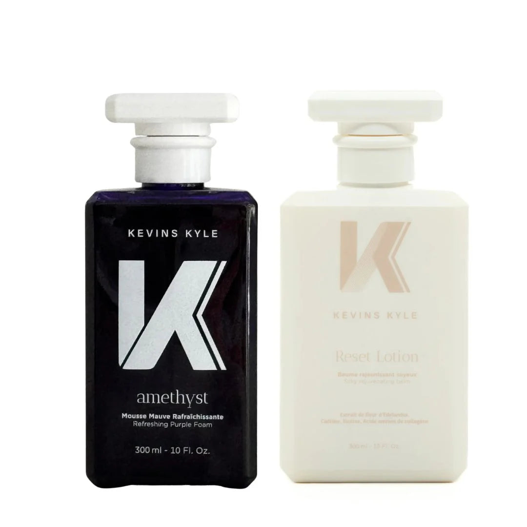 Kevins Kyle : Amethyst Shampooing Mauve & Reset Lotion - Baume Rajeunissant Soyeux - Revitalisant