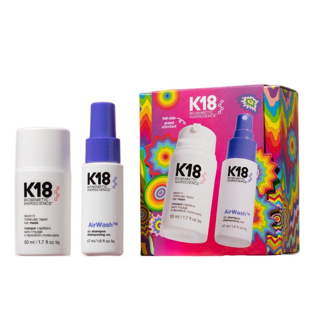 K18 : Repair & Refresh – Coffret Réparation Moléculaire et Shampooing Sec