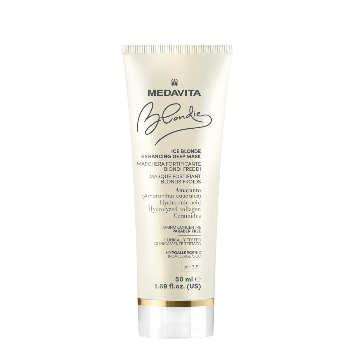 Medavita : Masque Fortifiant Blonds Froids Ice Blondes