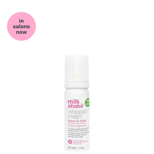 Milk_Shake : Mousse Sans Rinçage Flower Revitalisante Et Protectrice Pour Tout Type De Cheveux