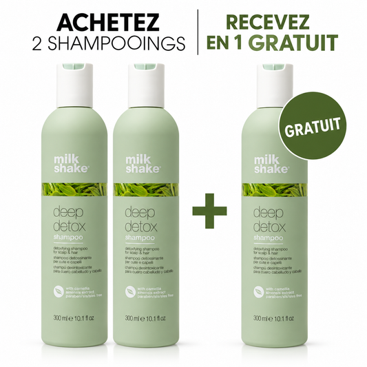 Milk_Shake : Shampooing Deep Detox Détoxifiant Pour Cuir Chevelu Scalp Care 2+1