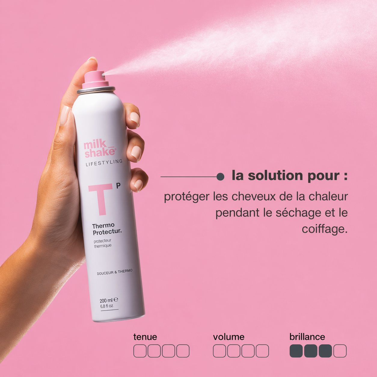 Milk Shake: Hitzeschutz-Haarspray für Lifestyle-Styling