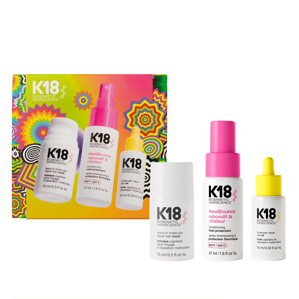 K18 : Repair, Protect & Smooth – Coffret Réparation, Protection Thermique et Brillance