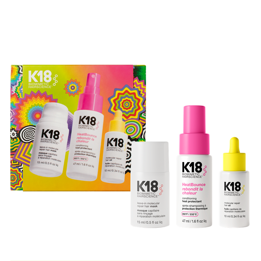 K18 : Repair, Protect & Smooth – Coffret Réparation, Protection Thermique et Brillance