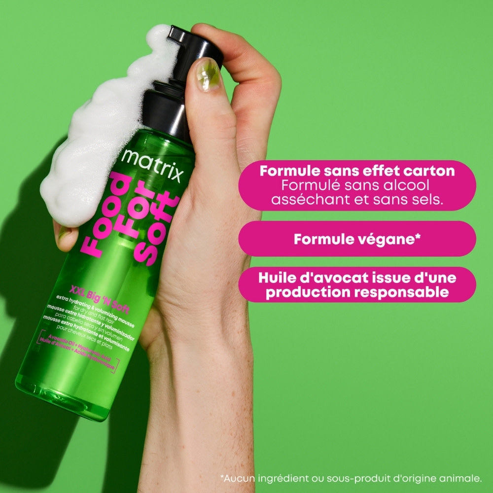 Matrix : Food For Soft XXL Big 'N Soft – Mousse Volumisante Extra-Hydratante