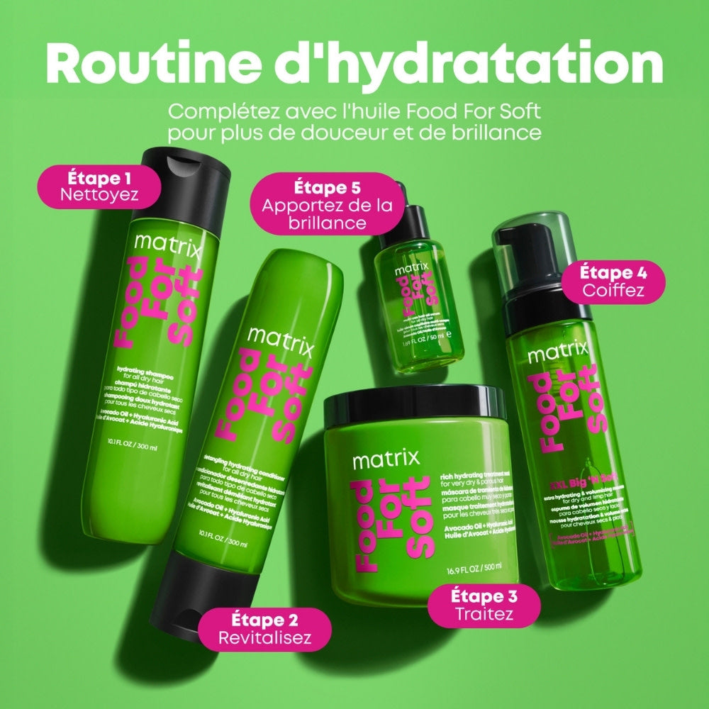 Matrix : Food For Soft XXL Big 'N Soft – Mousse Volumisante Extra-Hydratante