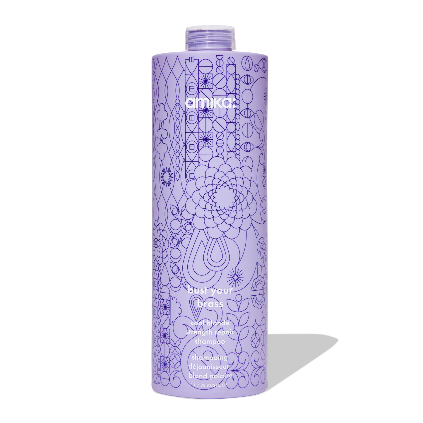 Amika : Shampooing Réparateur Spécial Blonds Froids Bust Your Brass Cool Blonde