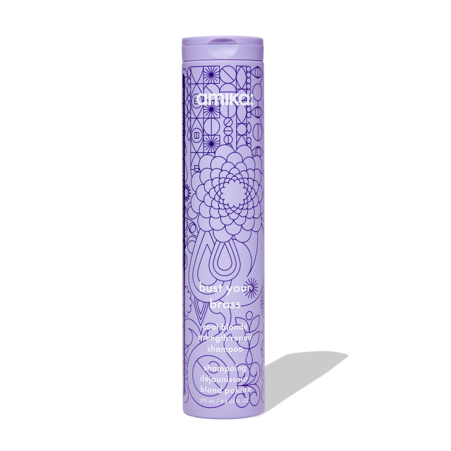 Amika : Shampooing Réparateur Spécial Blonds Froids Bust Your Brass Cool Blonde